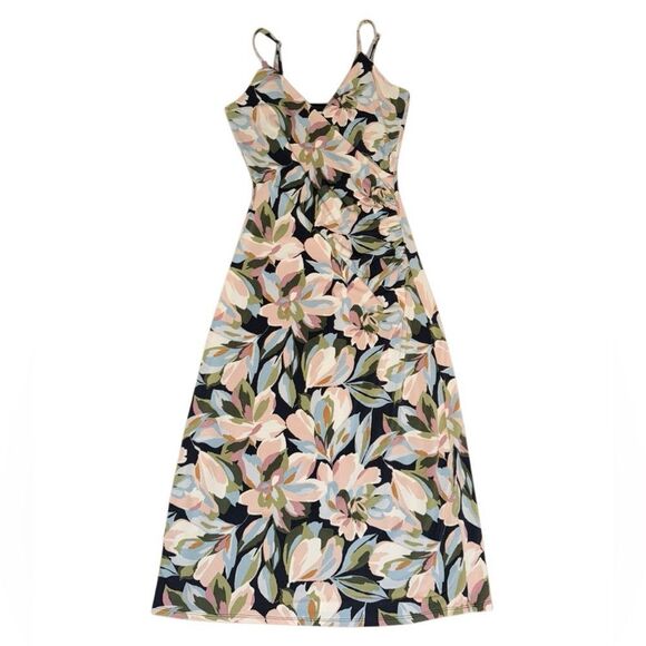 Joie Dresses & Skirts - Joie Women's Multi Color Floral Bodycon V Neck Midi Dress Size XS